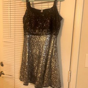 Ombré Sequin skater dress